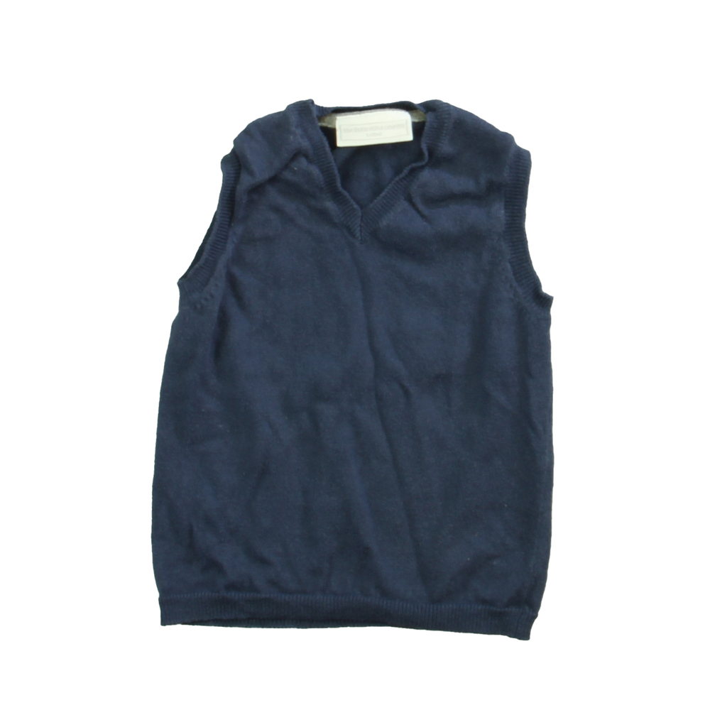 The Little White Company Boys Blue Sweater Vest size: 2-3T